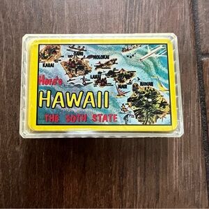 Vintage Hawaii the 50th State Playing Cards in Case
